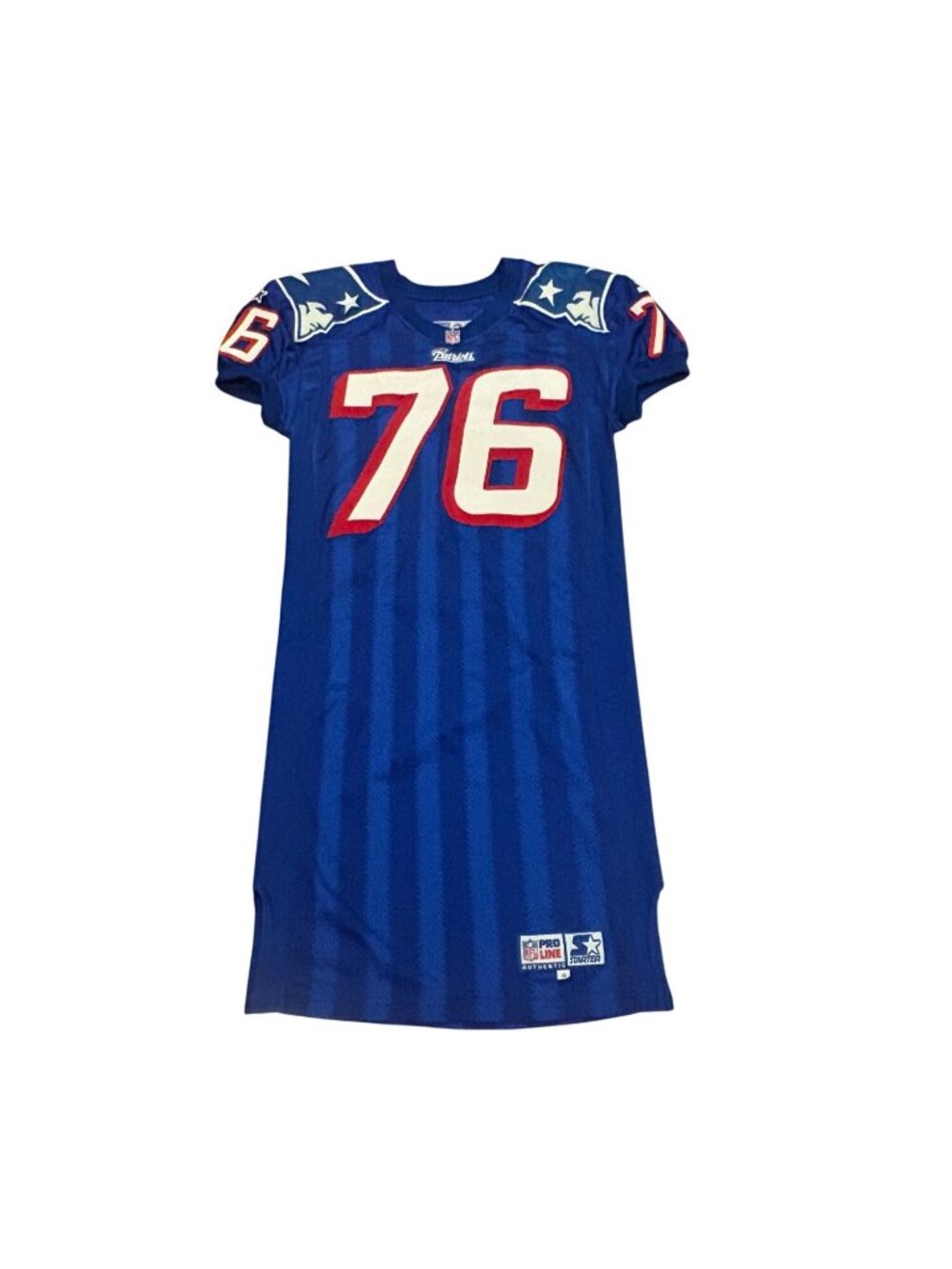 Starter 1998 Set 1 New England Patriots Matt Cox #76 NFL Football Jersey Mens 48
